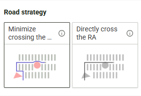 How to define different strategies for restricted areas