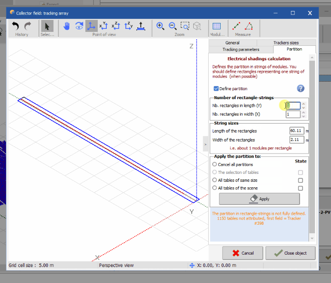 How to export a PV Collada tracker scene to PVsyst