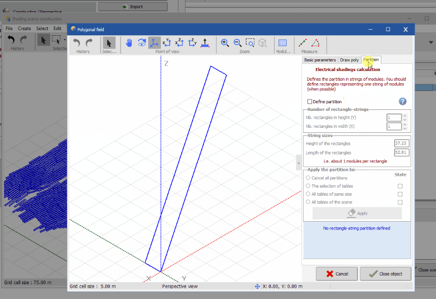 How to export a PV Collada fixed structures scene to PVsyst
