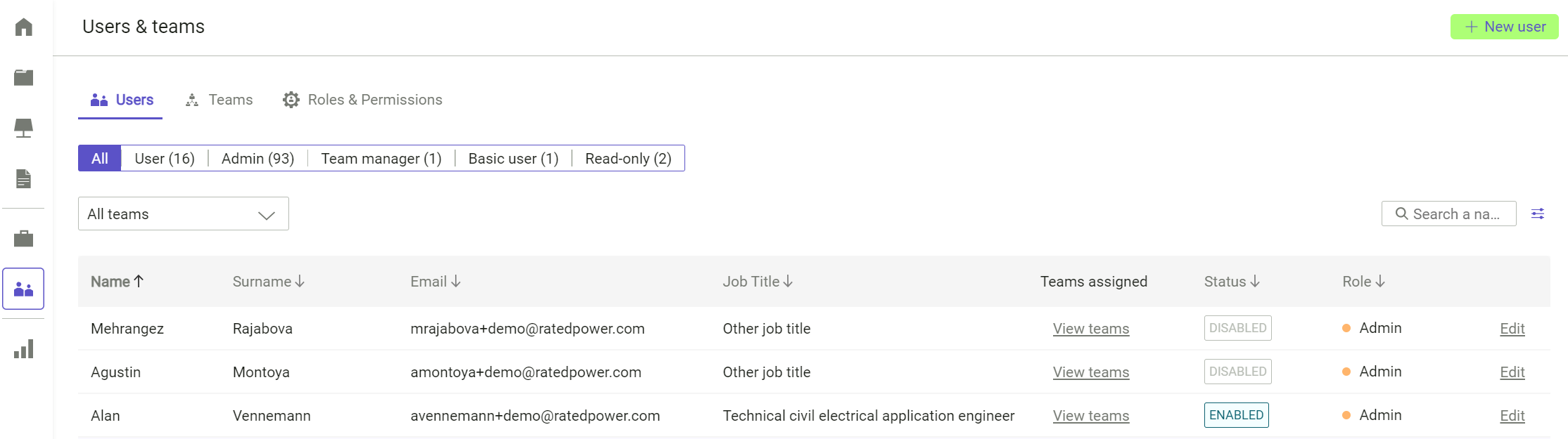 How to create and configure a new user