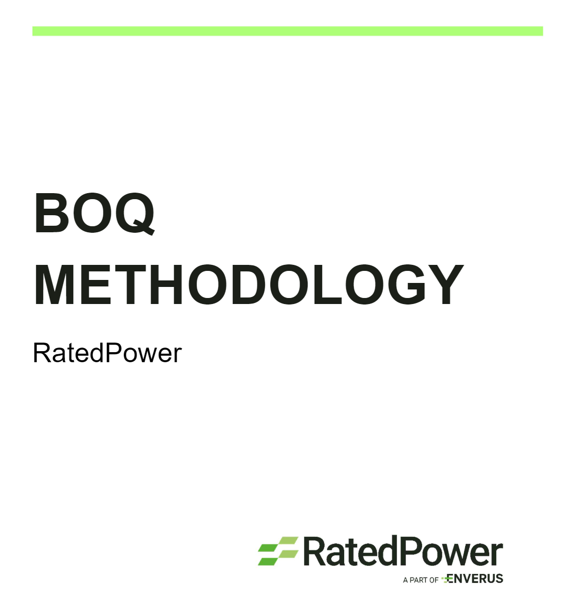 Bill of Quantities Methodology