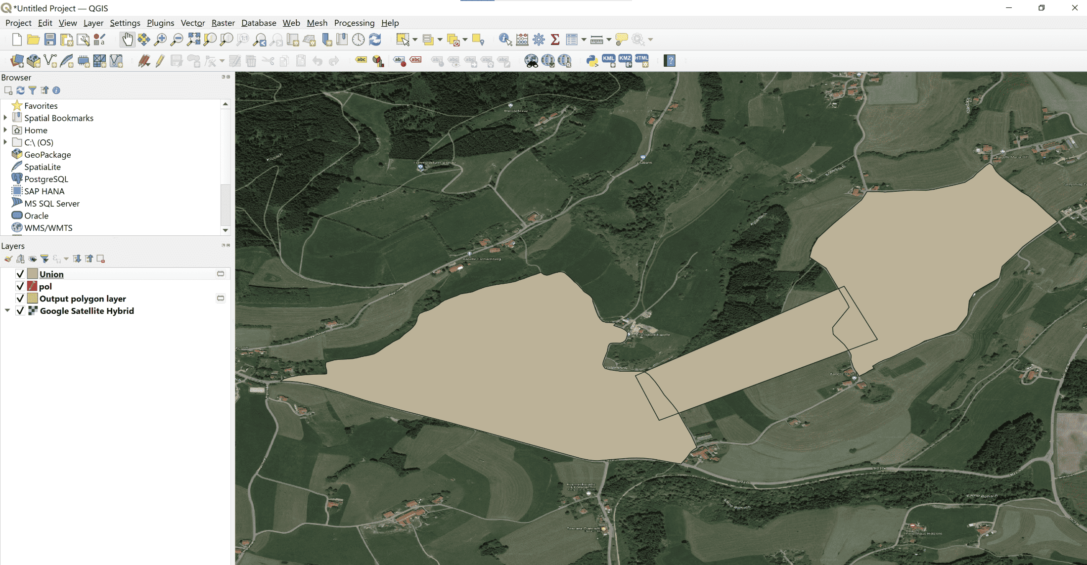 How to modify a site in QGIS (I): Unify areas