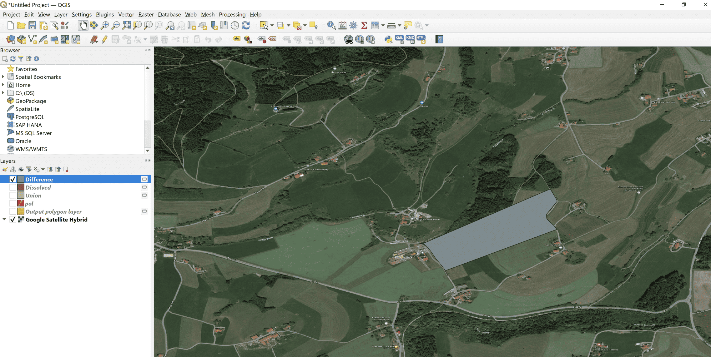How to modify a site in QGIS (I): Unify areas
