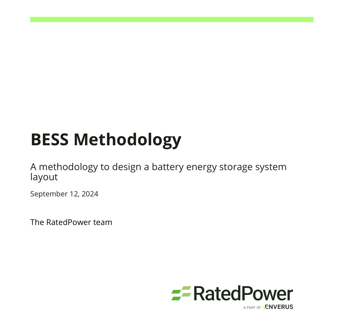 BESS Methodology