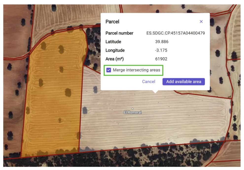 How to enable and choose parcels inside RatedPower