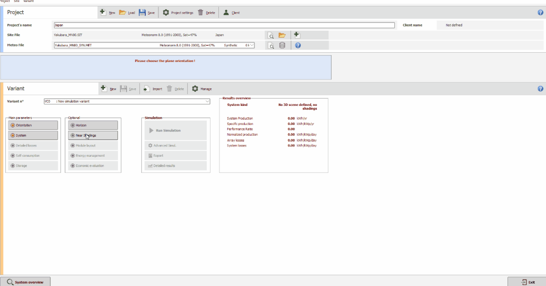 How to export a PV Collada tracker scene to PVsyst